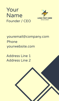 Thunder Energy Drink Business Card | BrandCrowd Business Card Maker