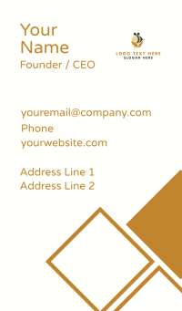 Bee Honey Drip Business Card Design