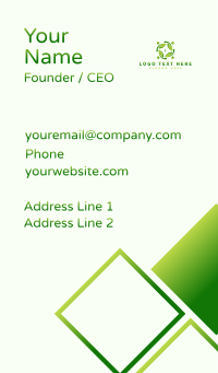 Community Healthy Leaf Business Card Design