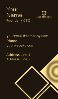 Luxury Hexagon Corporate Business Card Design