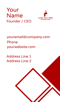 Red Lighter Hand Business Card Design