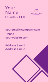 Digital Chat Bubble Business Card Design