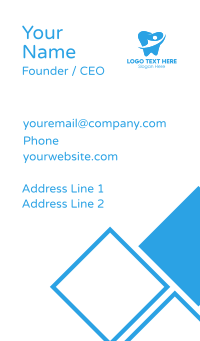 Tooth Silhouette Business Card | BrandCrowd Business Card Maker