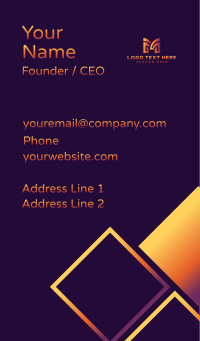 Line Arc Business Business Card Design