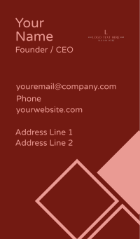 Generic Deluxe Wordmark Business Card Design