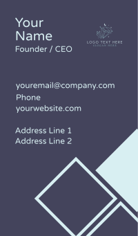 Moon Sparkle Diamond Business Card Design