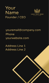 Royalty Shield Wings Business Card Design