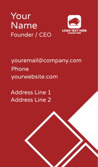 Charging Bull Mobile App Business Card Design