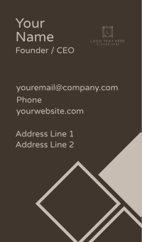 Company Artisanal Agency Business Card Design