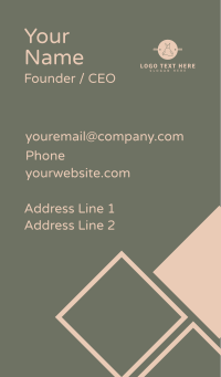 Minimalist Pink Dressmaker Business Card Design