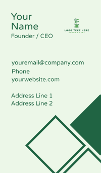 Leaf Plant Landscaping Business Card Design