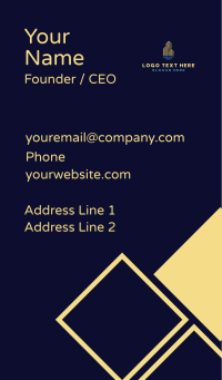 Skyscraper Building Structure Business Card Design