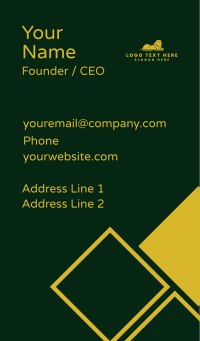 Elegant Lion Luxe Business Card Design