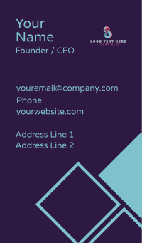 Digital Finance Letter S Business Card Design