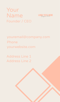 Feminine Brand Wordmark Business Card Design