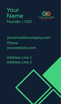 Arrow Infinity Loop Business Card Design