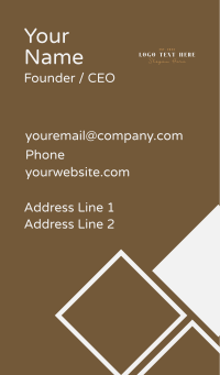 Beauty Luxury Wordmark Business Card Design