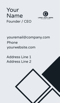 Company Firm Letter C Business Card Design