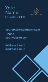 Community People Foundation Business Card Design