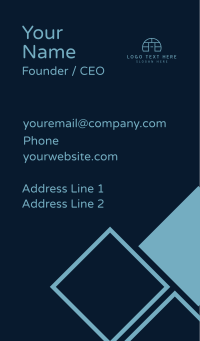 Home Construction Letter A Business Card Design