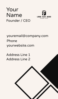 Business Brand Letter F Business Card Design