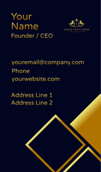 Luxury Horse Crown Business Card Design