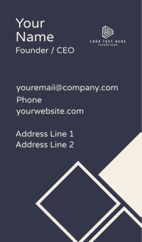 Geometric Corporate Triangle Business Card Design