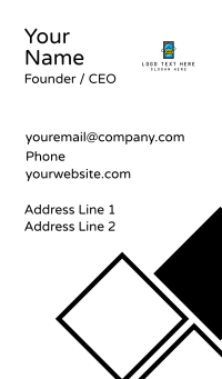 Online Mobile Shopping Cart Business Card Design