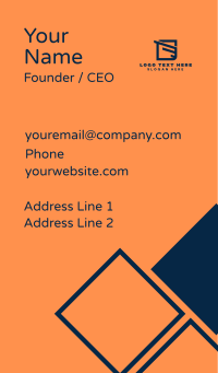 Modern Corporate Square Business Card Design