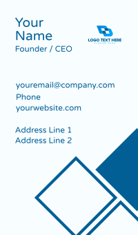 Generic Corporate Double D Business Card Design