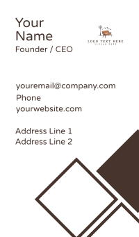 Mountain Park Bench Business Card Design