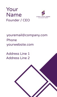 Gradient Company Letter S Business Card Design