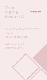 Feminine Playful Wordmark Business Card Design