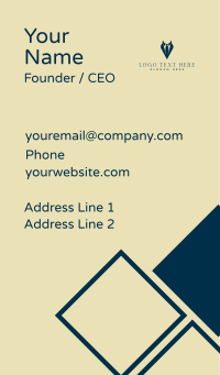 Corporate Suit Necktie Business Card Design