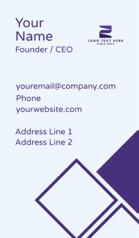 Construction Letter Z Business Card Design