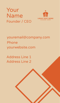 Orange Wheat Bread Business Card Design