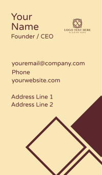 Vintage Letter X Emblem  Business Card Design