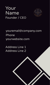 Upscale Generic Boutique Business Card Design