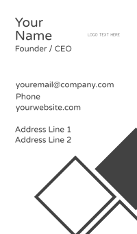 Simple Generic Wordmark Business Card Design