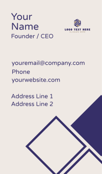 Cube Shape Business Business Card Design