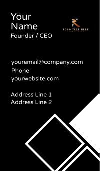 Business Arrow Letter K Business Card Design