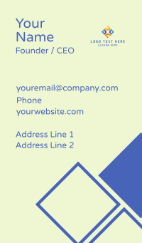 Corporate Business Diamond  Business Card Design