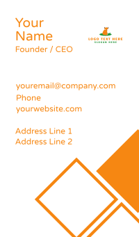 Cute Wild Fox Business Card Design