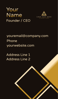 Premium Triangle Company Business Card Design