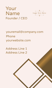 Luxury Feminine Business Business Card Design