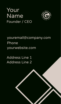 Generic Professional Company Business Card Design