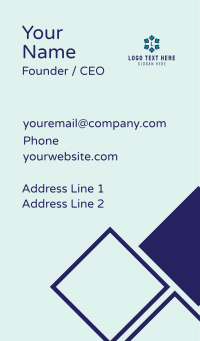 Star Company Letter Business Card Design