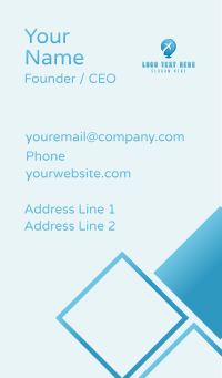 Location Plane Shipping Business Card Design