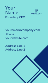 Outline Business Letter B  Business Card Design