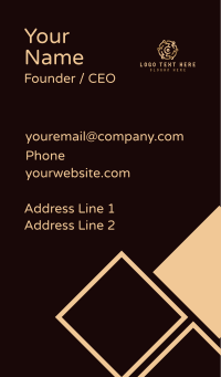 Cryptocurrency Digital Tech Business Card Design